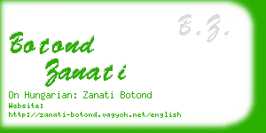 botond zanati business card